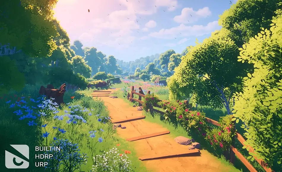 Unity场景 – 风格化草地环境包 Meadow Environment – Stylized Pack