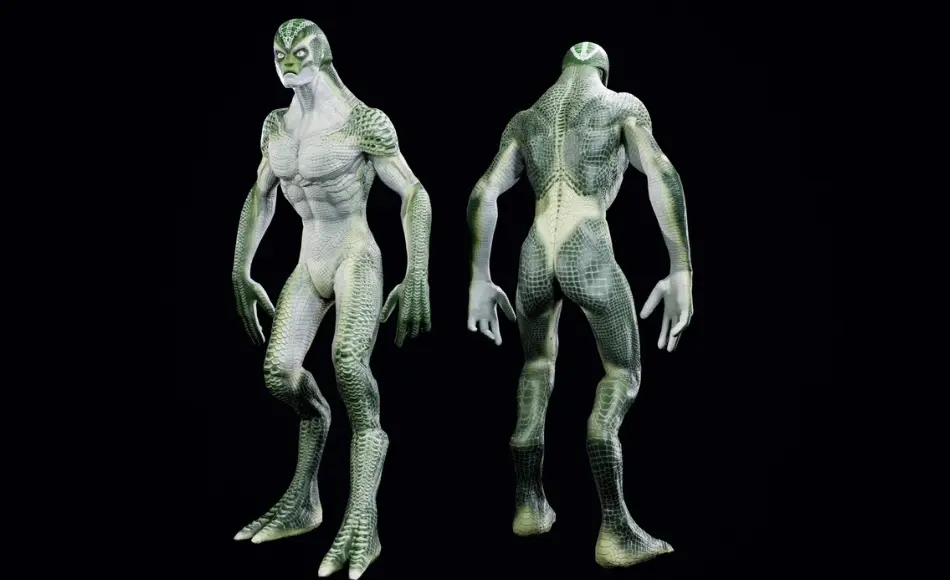 【UE5】蜥蜴人角色 Alien_1v