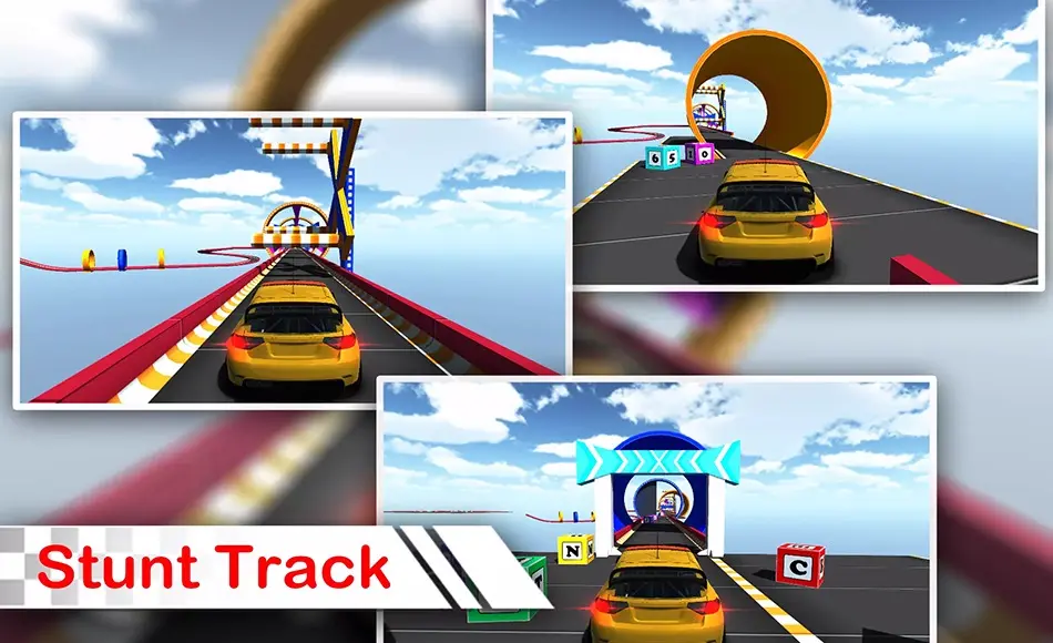 Unity资产 – 汽车特技赛道 Car Stunt track