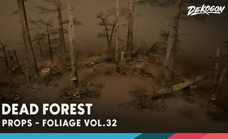 【UE5】枯木森林 Foliage VOL.32 – Dead Forest (Nanite)
