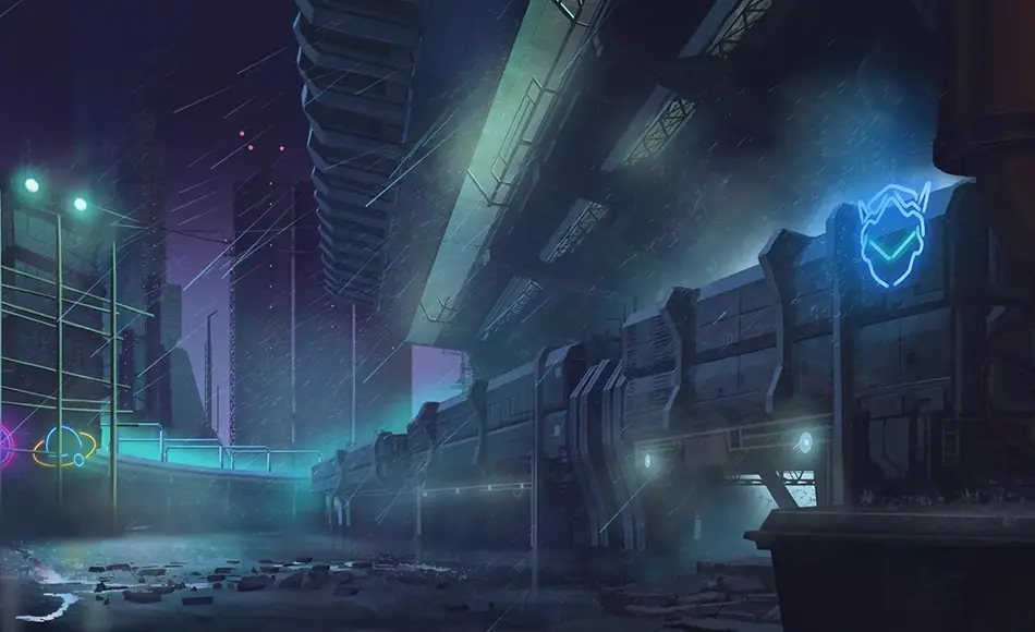 Unity资产 – 赛博城市资产包 2D Cyber City Pack – Handcrafted Art