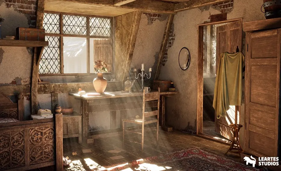 【UE5】复古小屋 Traces of Time Environment ( Traces of Time Trace Historical Times Pack Pack )