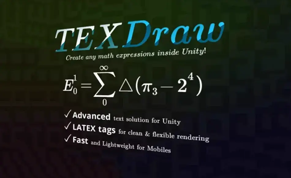 Unity插件 – TEX绘图 TEXDraw