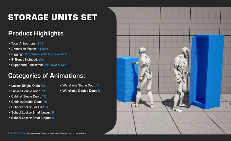 【UE5】储物单元套装 Storage Units Set
