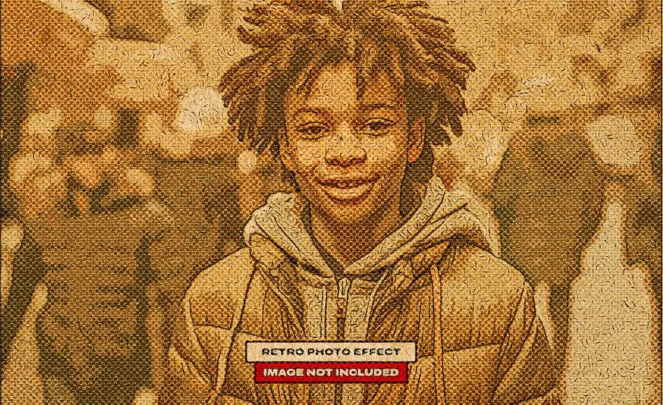 PS效果 – 半色调海报照片效果 Halftone Poster Photo Effect