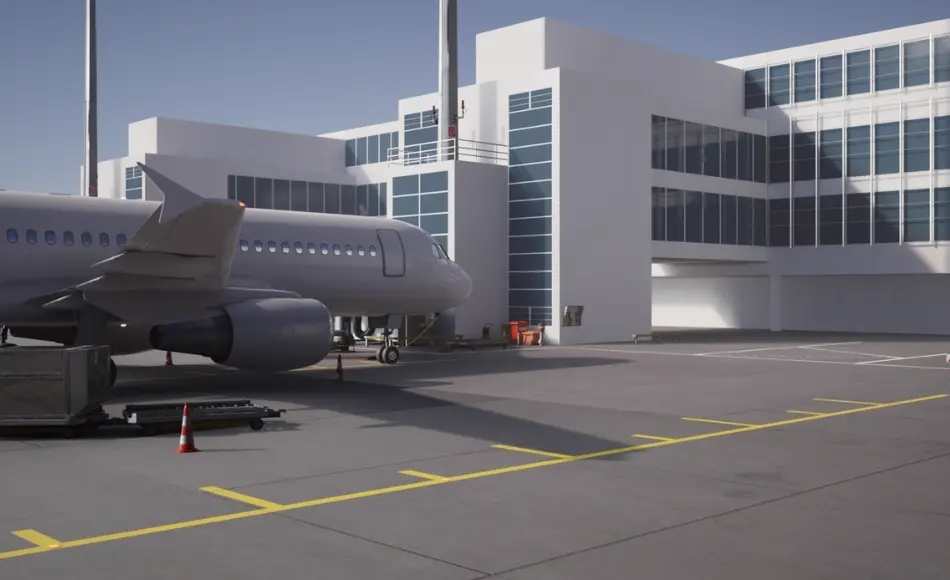 【UE5】机场场景资产 ThreeDee Airport Asset Pack