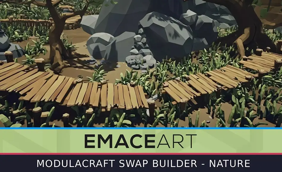 Unity资产 – 风格化沼泽自然素材包 Modulacraft Swamp Builder PRO – Nature Mega Pack Unity资产 – 风格化沼泽自然素材包 Modulacraft Swamp Builder PRO – Nature Mega Pack