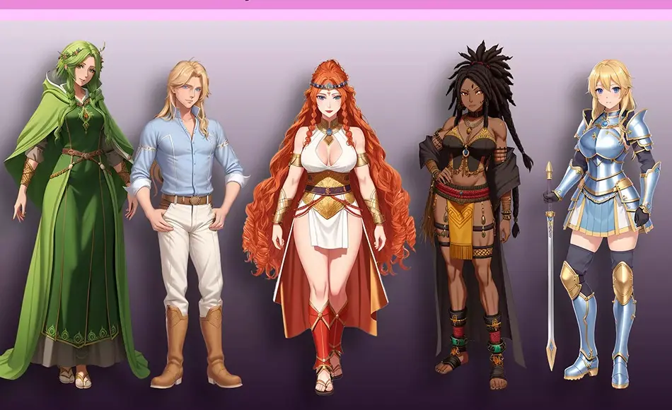 Unity角色 – 游戏角色资产包 Waifu Pack – Fantasy