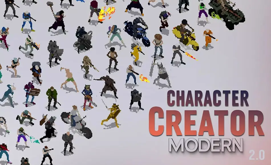 Unity插件 – 游戏角色创建器 Character Creator – Modern 2D