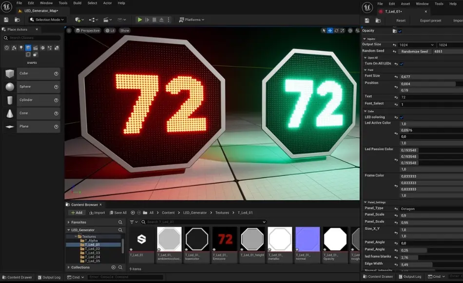 【UE5】LED 灯生成插件 Led Light Generator