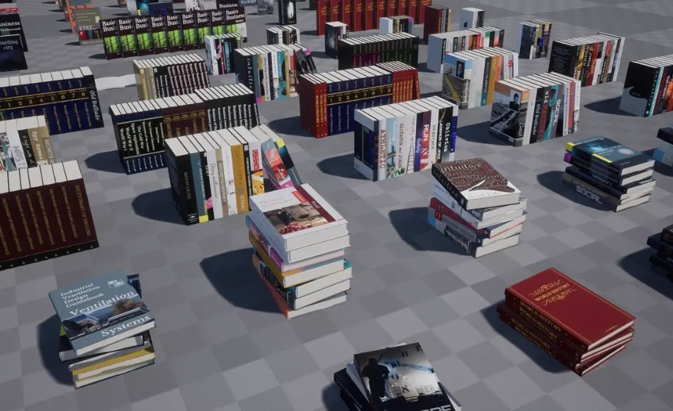 【UE5】书籍资产包 QA Books