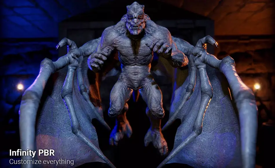 Unity角色 – 石像鬼角色 Gargoyles – Fantasy RPG