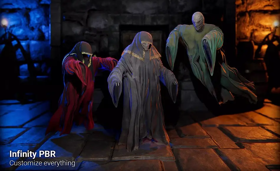 Unity角色 – 哭泣恐怖幽灵角色 Weeper Horror Ghost Pack PBR – Fantasy RPG