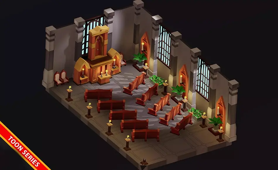 Unity资产 – 中世纪室内装饰卡通系列 Medieval Interiors Pack Toon Series Unity资产 – 中世纪室内装饰卡通系列 Medieval Interiors Pack Toon Series