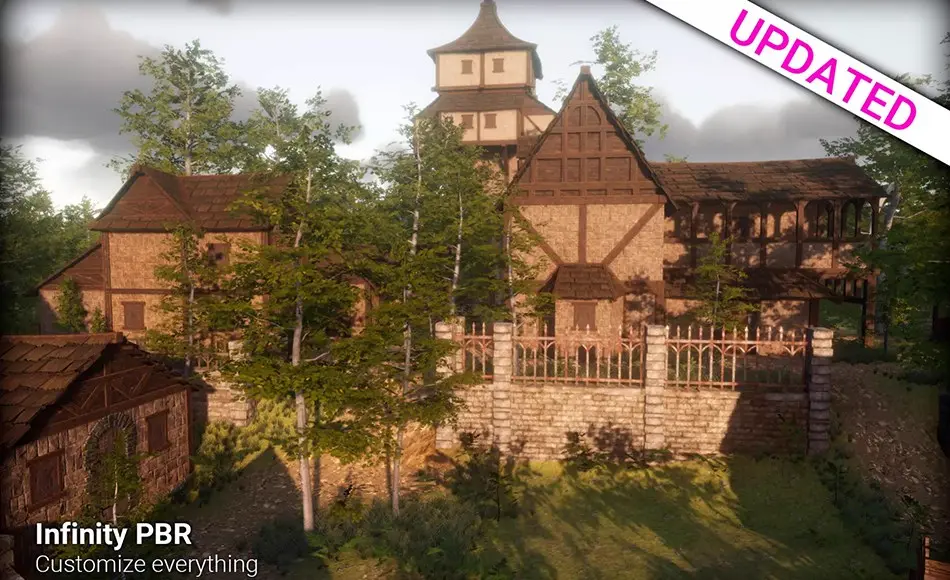 Unity场景 – 中世纪奇幻村庄环境 Medieval Fantasy Town Village Environment for RPG FPS
