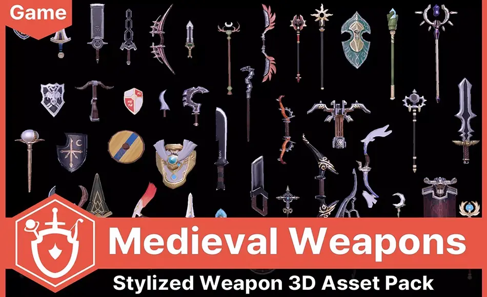 Unity资产 – 中世纪武器 The Medieval Weapons (UModeler X) Unity资产 – 中世纪武器 The Medieval Weapons (UModeler X)