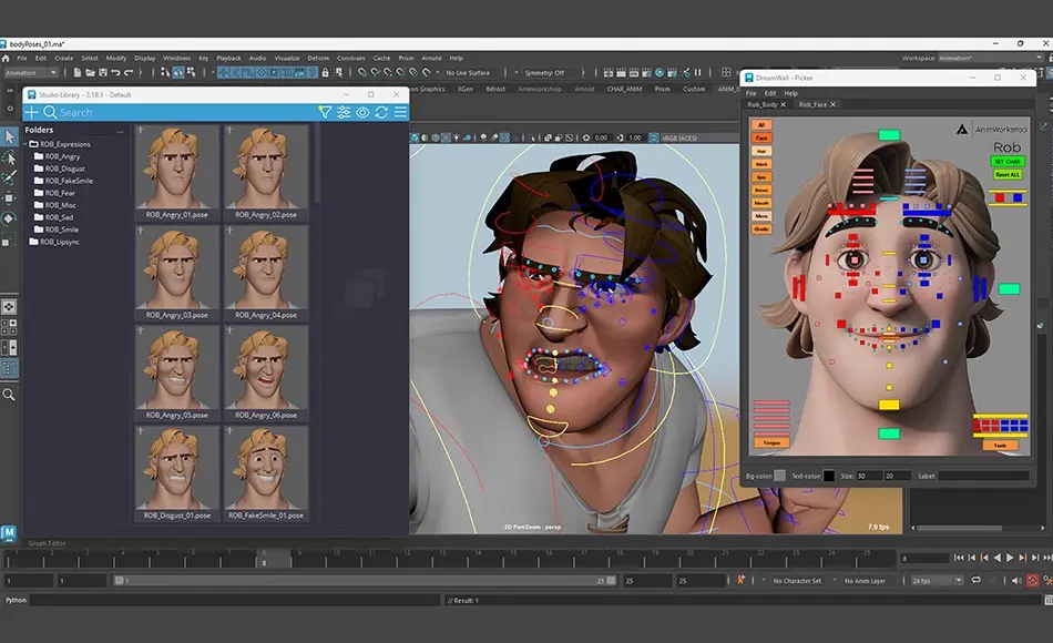 Maya动画 – 卡通动画绑定男性角色包 ROB – Animworkshop Character Rig Pack for Maya Maya动画 – 卡通动画绑定男性角色包 ROB – Animworkshop Character Rig Pack for Maya