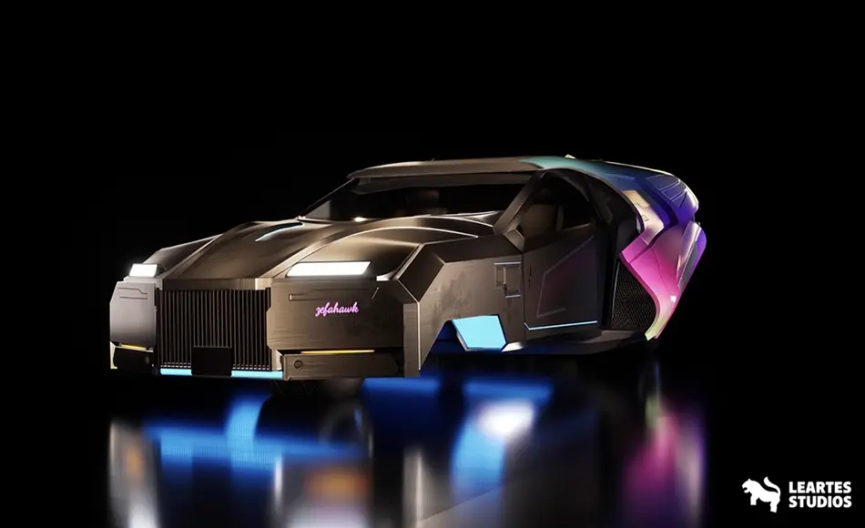 【UE5】赛博朋克运动悬浮车 Cyberpunk Sports Hover