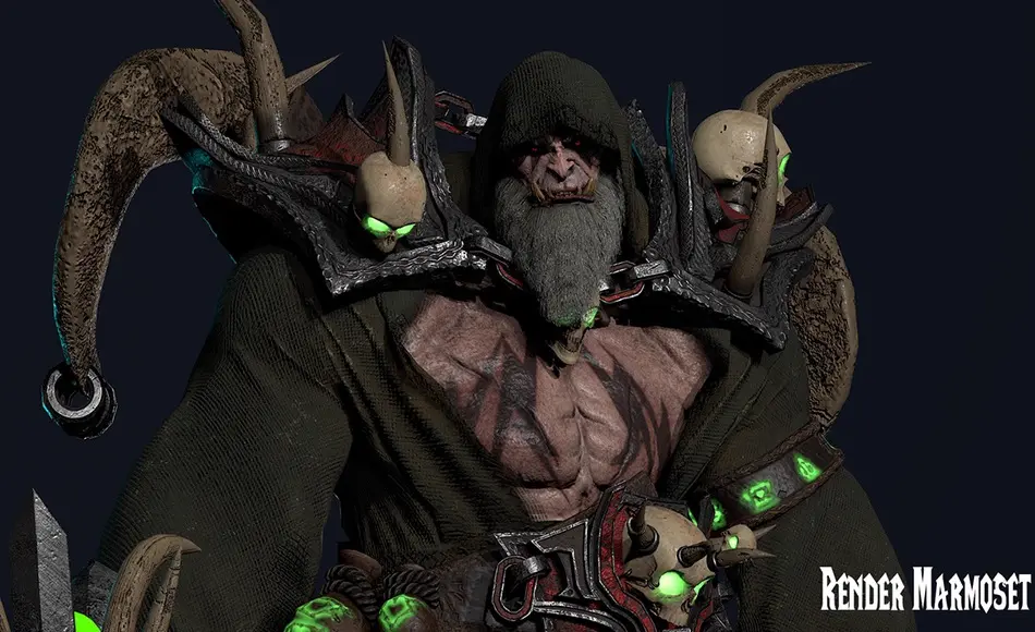 【UE5】兽人术士 Orc Warlock (Modular) 【UE5】兽人术士 Orc Warlock (Modular)