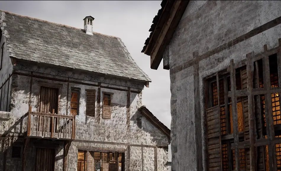 【UE5】古老村屋资产 Old Village Houses Pack ( House interior, Modular House, Stone house )