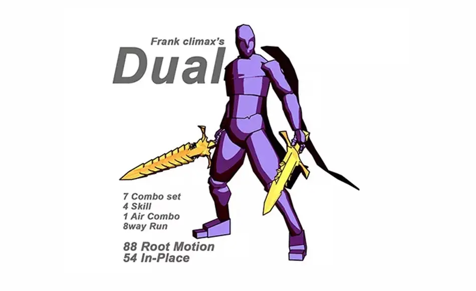 Unity动画 – 弗兰克双剑 Frank Dual Sword