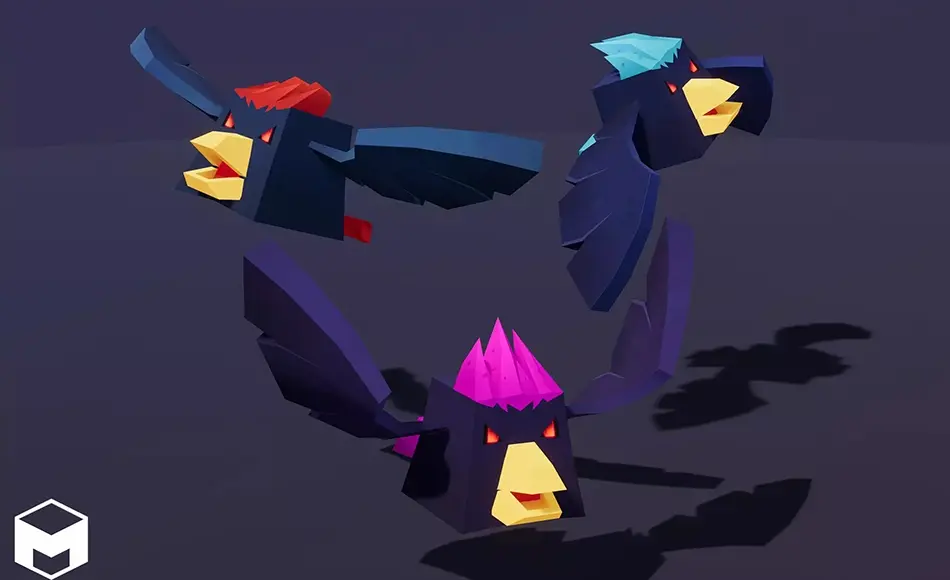 Unity资产 – 风格化卡通乌鸦 Toon Crow