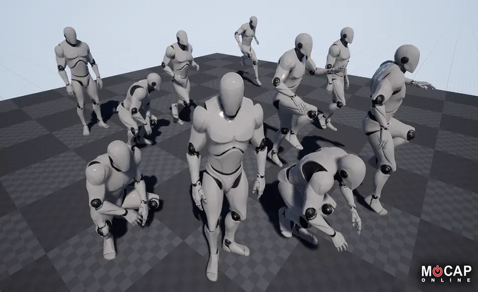 【UE5】行走慢跑动作捕捉包 Mobility Starter – MoCap Animation Pack