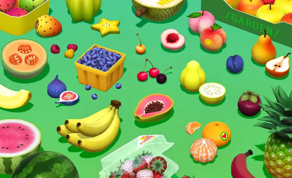 Unity资产 – 水果资产包 Fruit Market
