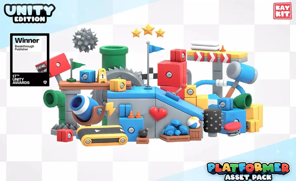 Unity资产 – 平台游戏包 KayKit – Platformer Pack (for Unity)