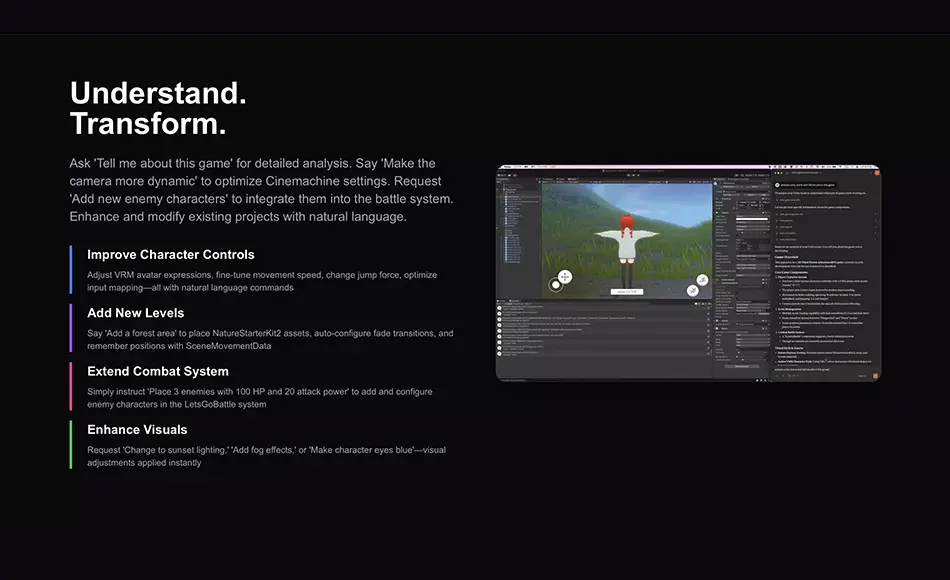 Unity插件 – 人工智能开发 Synaptic AI Essential – Natural Language Control for Unity