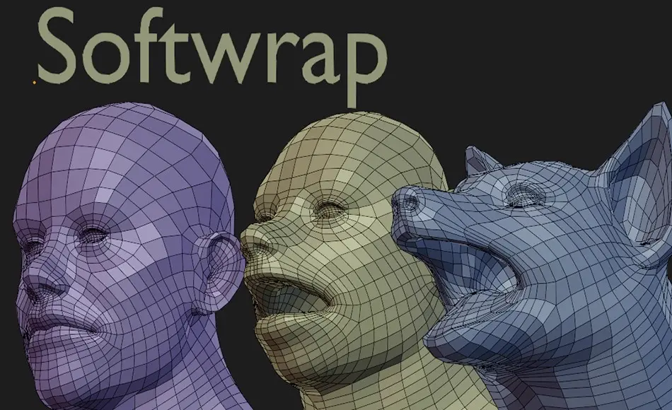 Blender插件 – 重新拓扑布线插件 Softwrap – Dynamics For Retopology