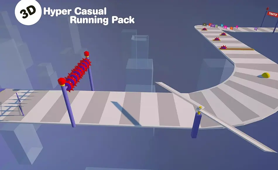 Unity资产 – 跑酷游戏资产包 Hyper Casual Running Pack