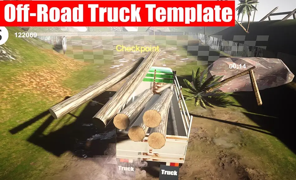 Unity开发 – 越野卡车游戏模板 Off-Road Truck Template