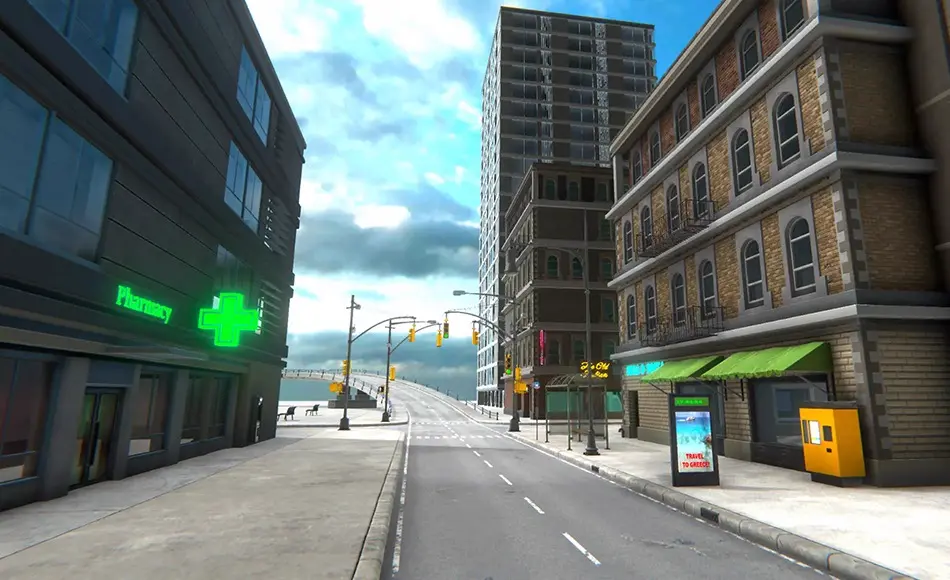 Unity资产 – 模块化城市 Modular city with bridges, tunnels and physics assets.