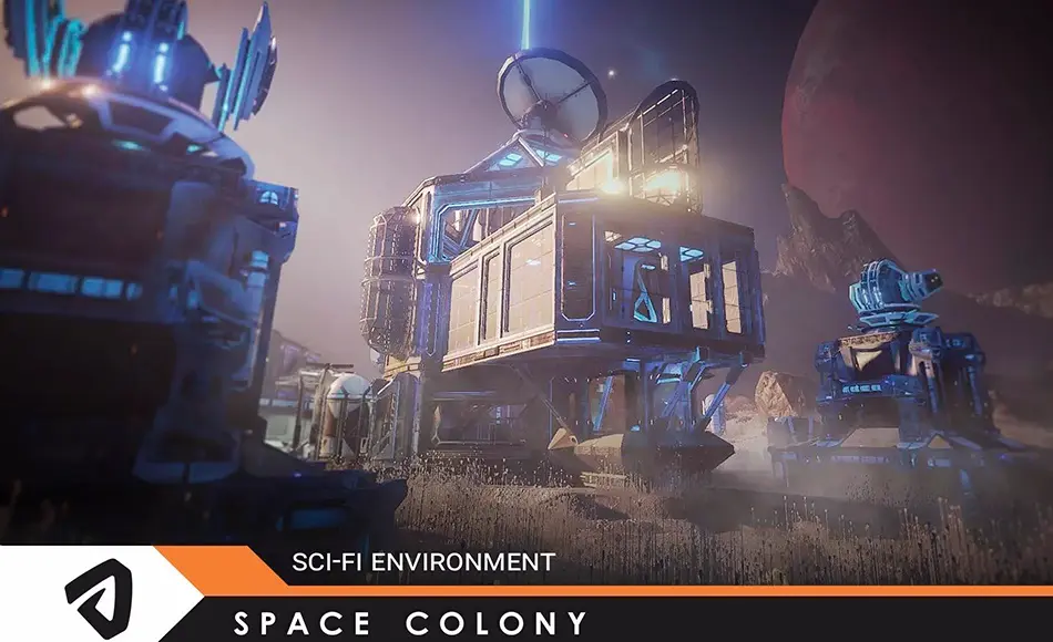 Unity场景 – 科幻太空殖民地 SciFi Space Colony