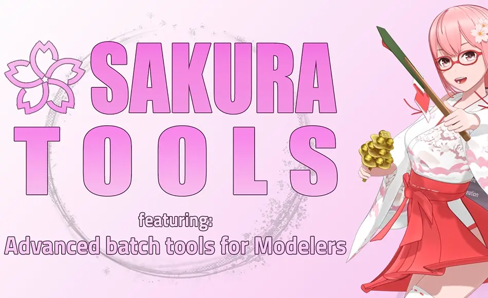 Blender插件 – 模型批量操作工具 Sakura Tools