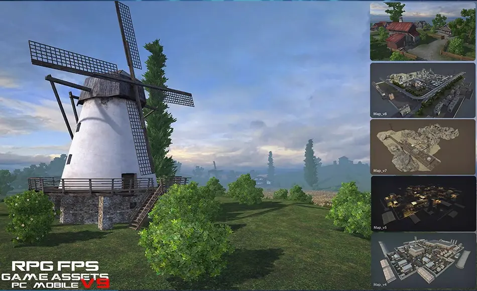 Unity资产 – 游戏资源套装 RPG/FPS Game Assets for PC/Mobile (Set v9.0)