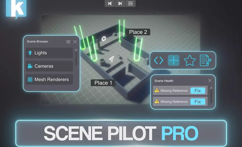 Unity插件 – 场景修付插件 Scene Pilot Pro
