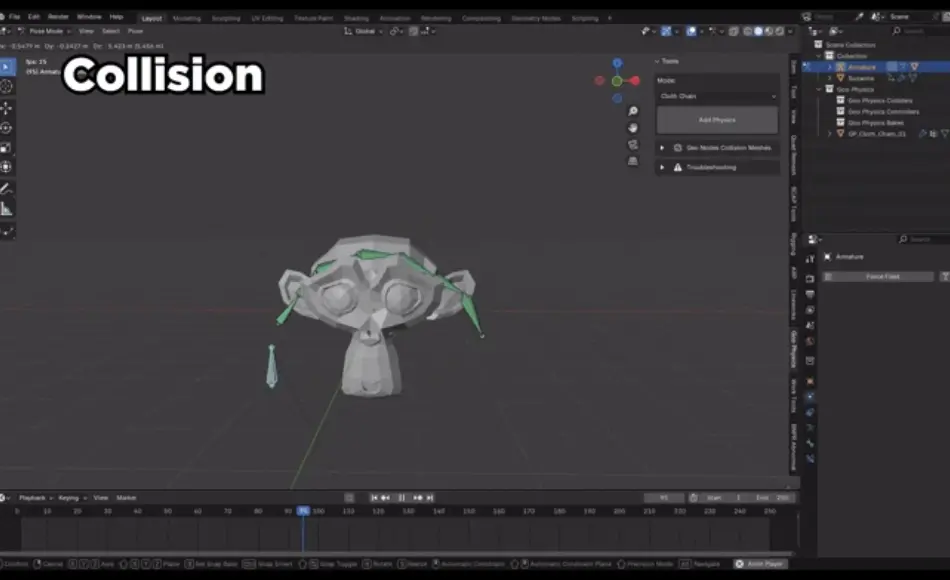 Blender插件 – 风格化运动模拟插件 Goo Physics