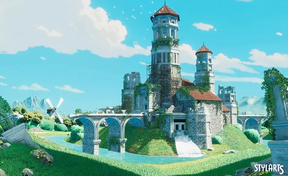 Unity场景 – 风格化城堡遗址 Stylized Castle Ruins