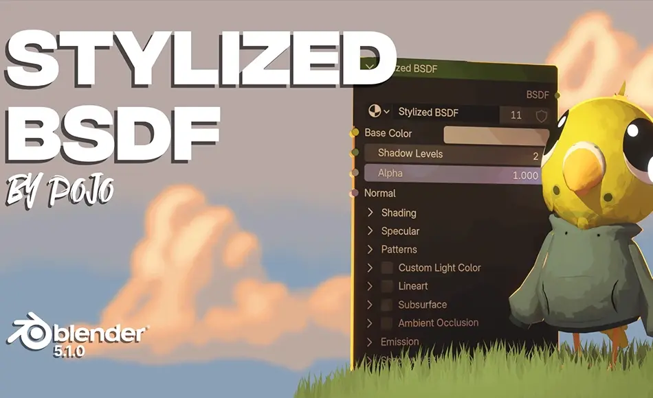 Blender插件 – 风格化材质渲染插件 Stylized BSDF