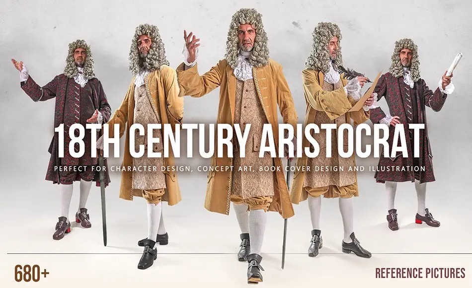 680 张中世纪贵族角色参考图片 680+ 18th Century Aristocrat – Reference Pictures