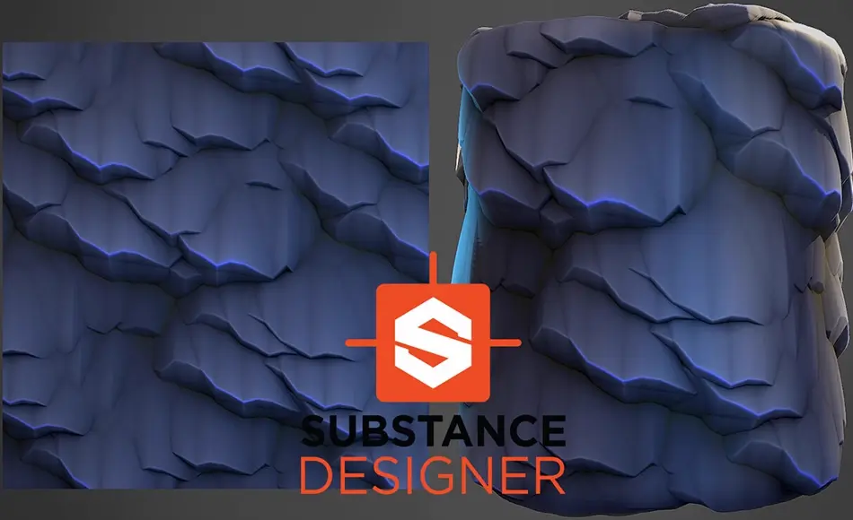 SD材质 – 风格化的岩石墙 Stylized Rock Wall – Substance Designer