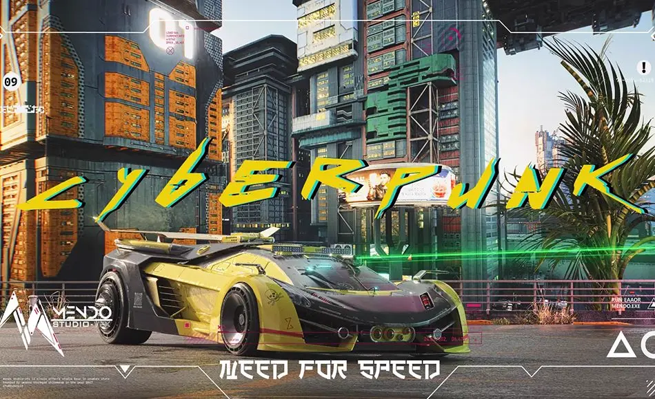 模型资产 –  蝰蛇超级跑车模型 Neo-Rogue Viper-Cyberpunk Supercar 3D Model SCI FI 3D model