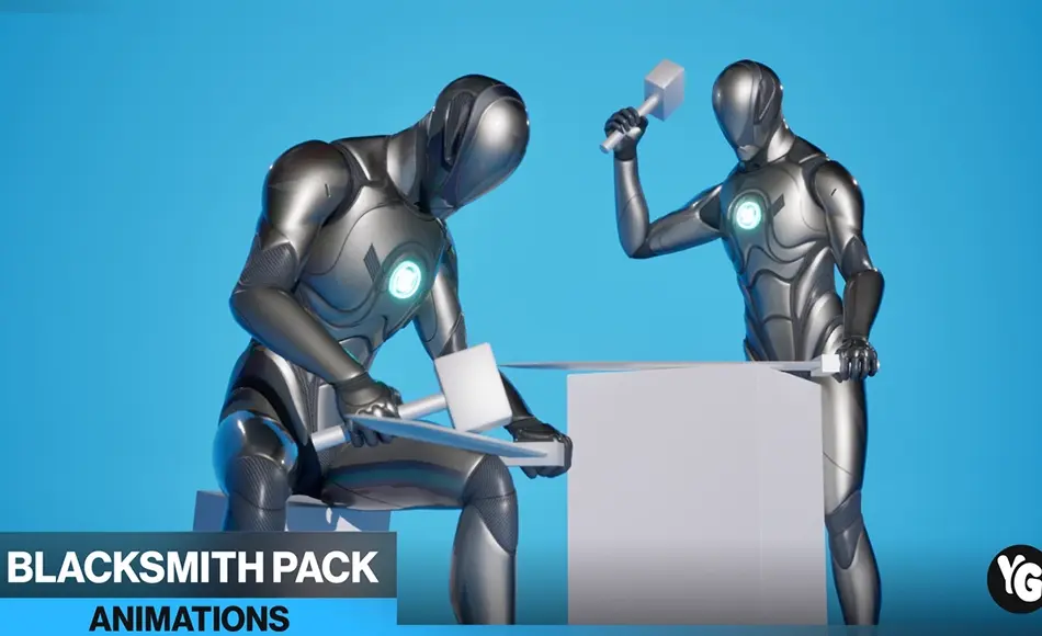 【UE5】铁匠动作动画 37 Blacksmith NPC Mocap Animations