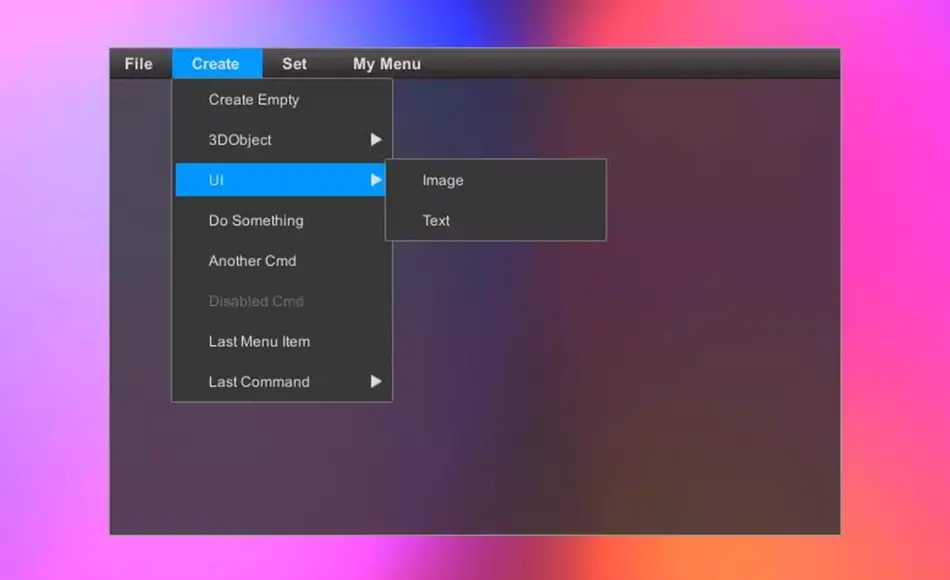 Unity插件 – 菜单控制插件 Menu Control