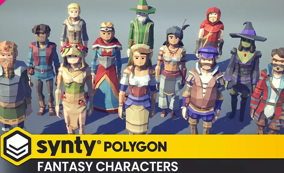 Unity资产 – 风格化奇幻角色包 POLYGON – Fantasy Characters Pack