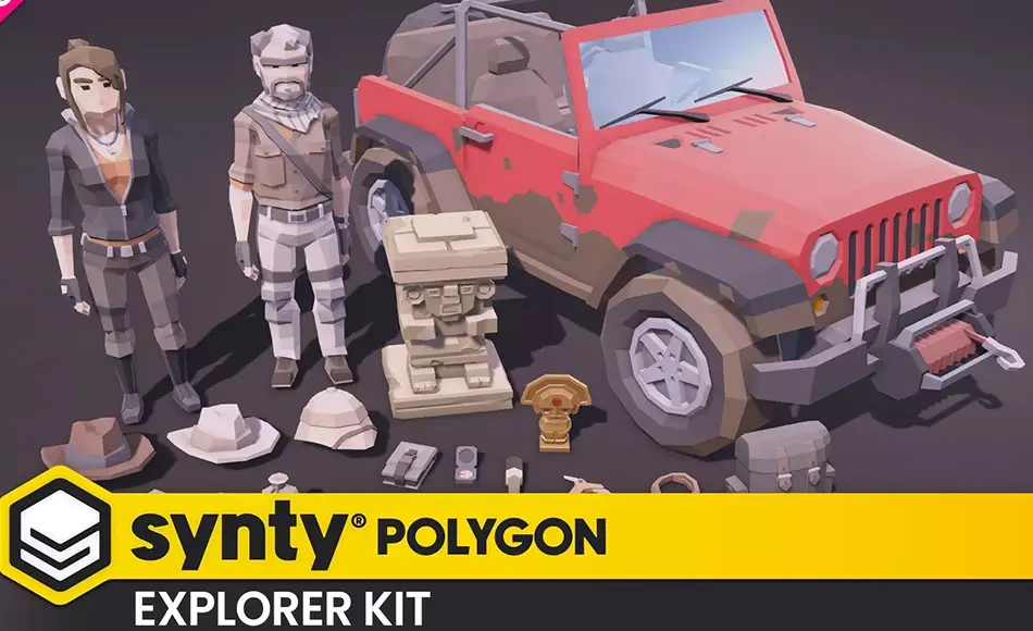 Unity资产 – 风格化探险道具包 POLYGON – Explorer Pack