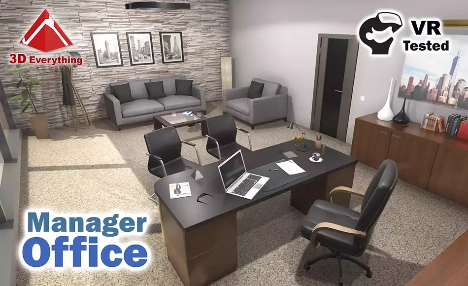 Unity场景 – 办公室内部场景 Manager Office Interior