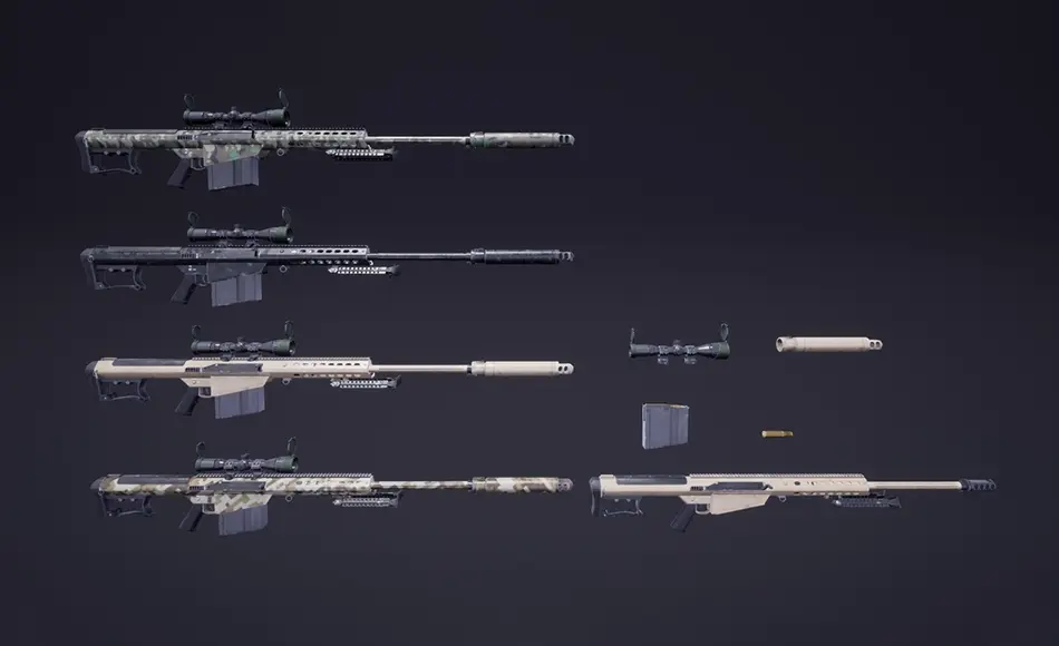 【UE5】大口径狙击步枪 FPS Sniper Rifle Large Calibre (Animations)